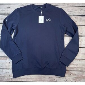LevelWear‎ Zane Pullover Crewneck Sweatshirt Large L Mens Navy Blue NWT